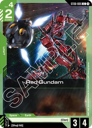 Image for Red Gundam (C) (ST06-006) [Starter Deck 06: Clan Unity] - Gundam Card Game