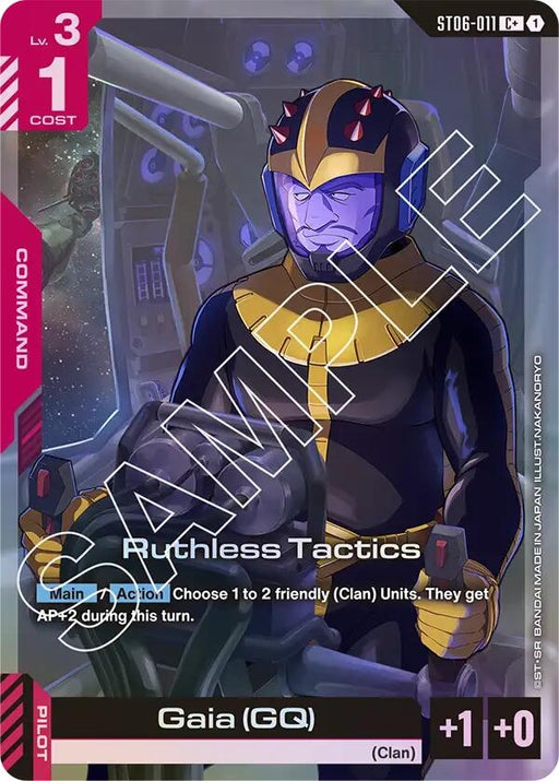 Image for Ruthless Tactics (C+) (ST06-011) (Holofoil) [Starter Deck 06: Clan Unity] - Gundam Card Game