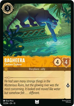 Bagheera - Cautious Explorer (12/204) Cold Foil [Whispers in the Well]