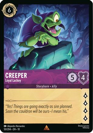 Creeper - Loyal Lackey (50/204) Cold Foil [Whispers in the Well]
