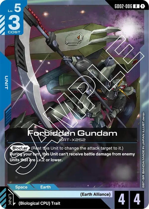 Image for Forbidden Gundam (GD02-006) [Dual Impact] (Holofoil) - Gundam Card Game