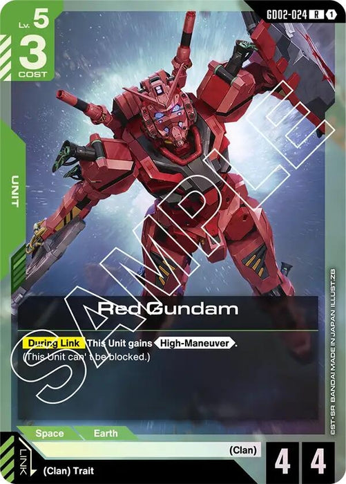 Red Gundam (GD02-024) [Dual Impact] (Holofoil)