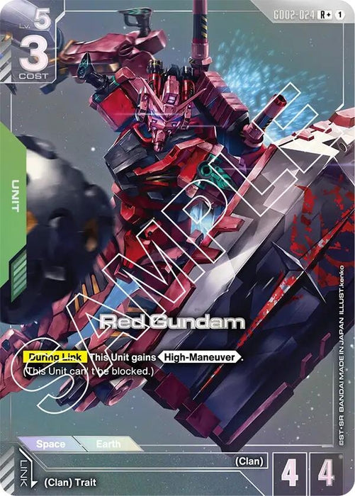 Image for Red Gundam (R+) (GD02-024) [Dual Impact] (Holofoil) - Gundam Card Game