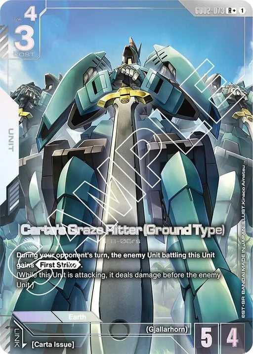 Image for Carta's Graze Ritter (Ground Type) (R+) (GD02-073) [Dual Impact] (Holofoil) - Gundam Card Game