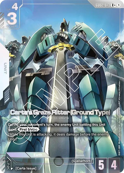 Carta's Graze Ritter (Ground Type) (R+) (GD02-073) [Dual Impact] (Holofoil)