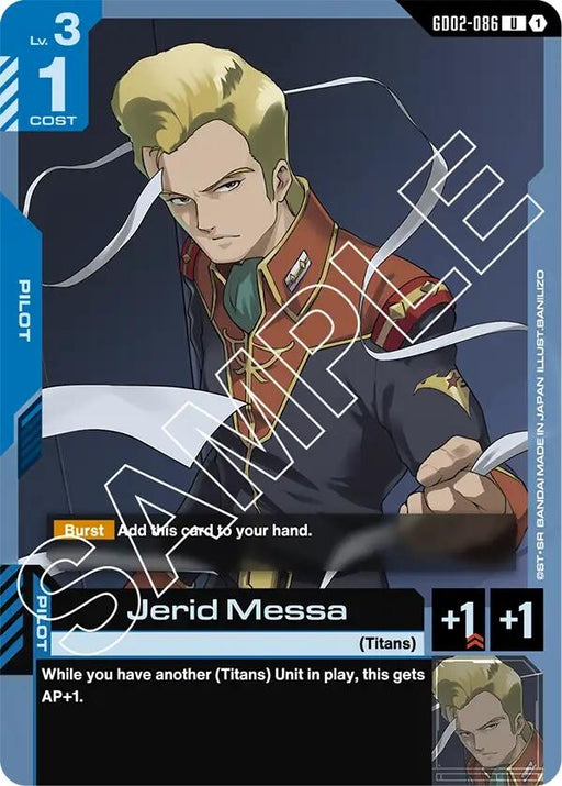 Image for Jerid Messa (GD02-086) [Dual Impact] - Gundam Card Game
