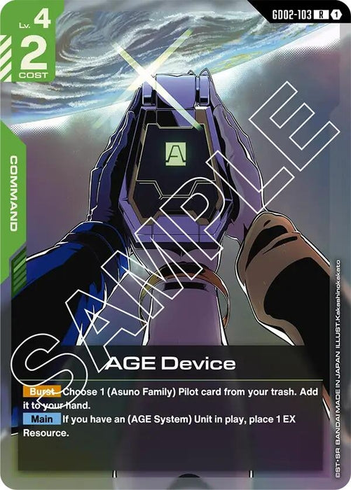 Image for AGE Device (GD02-103) [Dual Impact] (Holofoil) - Gundam Card Game
