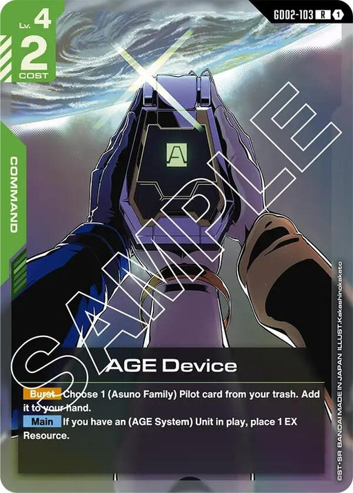 Image for AGE Device (GD02-103) [Dual Impact] (Holofoil) - Gundam Card Game