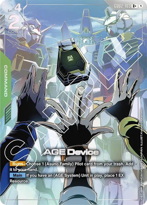 Image for AGE Device (R+) (GD02-103) [Dual Impact] (Holofoil) - Gundam Card Game