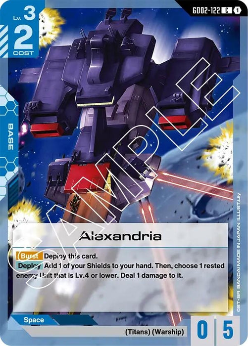 Image for Alexandria (GD02-122) [Dual Impact] - Gundam Card Game