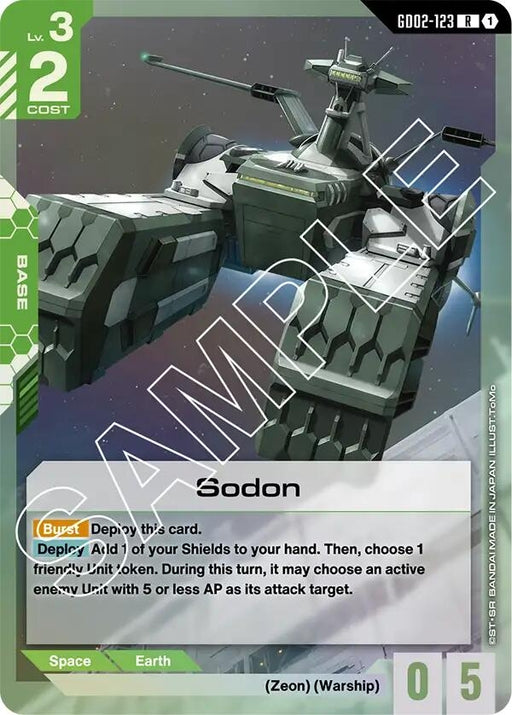 Image for Sodon (GD02-123) [Dual Impact] (Holofoil) - Gundam Card Game