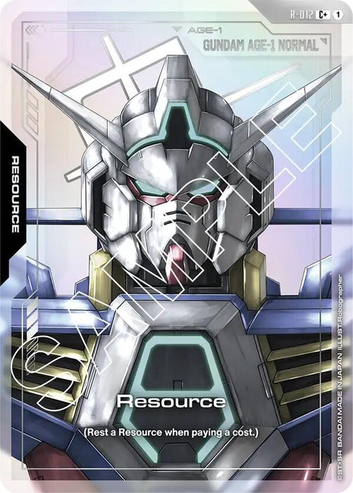 Image for Resource (R-012) (C+) (R-012) [Dual Impact] (Holofoil) - Gundam Card Game