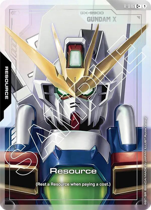 Image for Resource (R-016) (C+) (R-016) [Dual Impact] (Holofoil) - Gundam Card Game