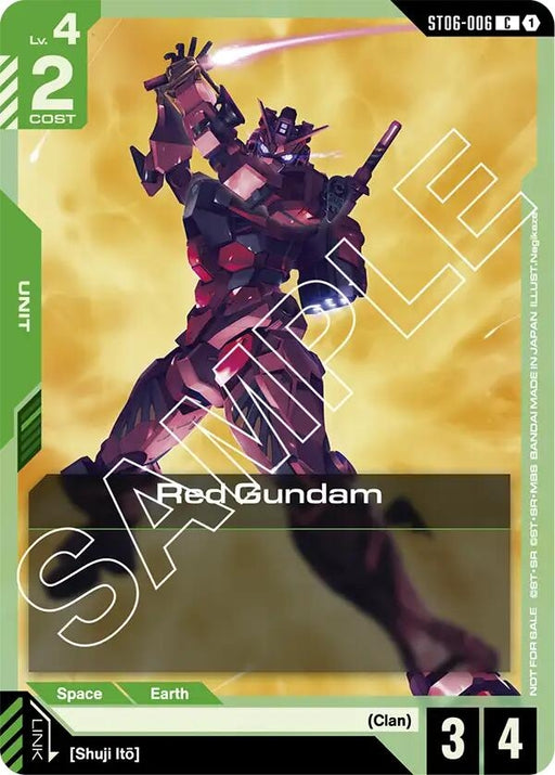 Image for Red Gundam (Boost Kit 01) (ST06-006) (Holofoil) [Gundam Promotional Cards] - Gundam Card Game