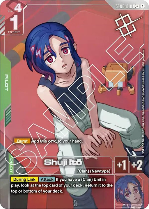 Image for Shuji Ito (Store Tournament Winner Pack 02) (ST06-010) (Holofoil) [Gundam Promotional Cards] - Gundam Card Game