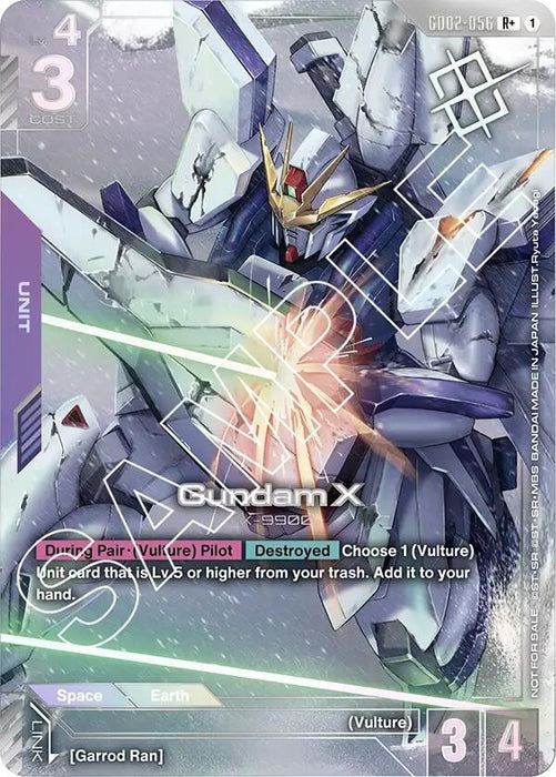 Image for Gundam X (GD02-056) (Store Tournament Winner Pack 02) (GD02-056) (Holofoil) [Gundam Promotional Cards] - Gundam Card Game