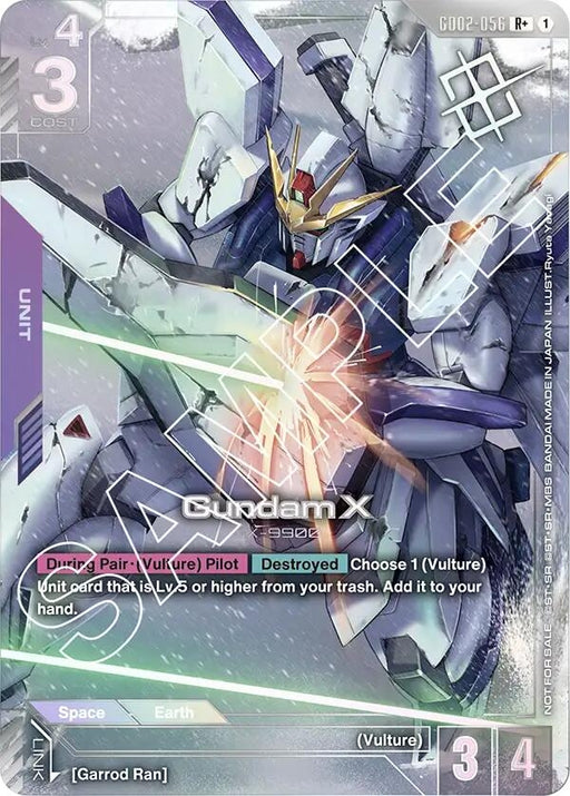 Image for Gundam X (GD02-056) (Store Tournament Winner Pack 02) (GD02-056) (Holofoil) [Gundam Promotional Cards] - Gundam Card Game
