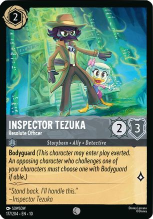 Inspector Tezuka - Resolute Officer (177/204) Cold Foil [Whispers in the Well]
