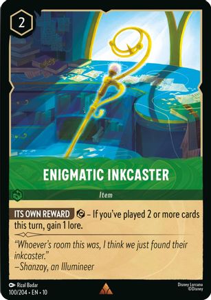 Enigmatic Inkcaster (100/204) Cold Foil [Whispers in the Well]