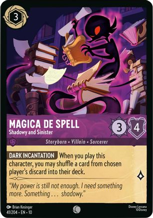 Magica De Spell - Shadowy and Sinister (41/204)  [Whispers in the Well]