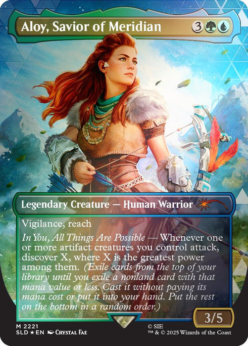 Image for Aloy, Savior of Meridian (Rainbow Foil) (2221) (Foil) [Secret Lair Drop Series] - Magic: The Gathering