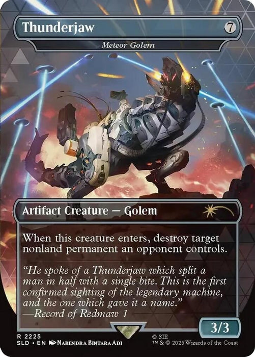 Image for Thunderjaw - Meteor Golem (2225) [Secret Lair Drop Series] - Magic: The Gathering