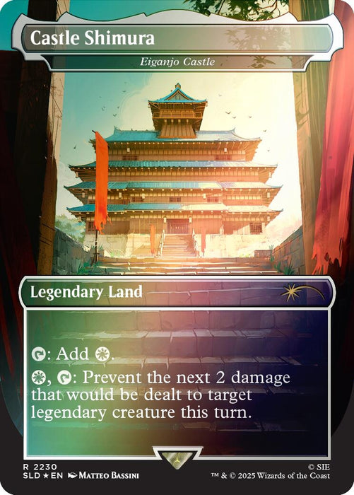 Image for Castle Shimura - Eiganjo Castle (Rainbow Foil) (2230) (Foil) [Secret Lair Drop Series] - Magic: The Gathering