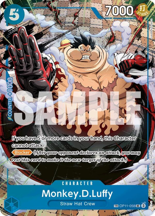 Image for Monkey.D.Luffy - OP11-058 (TR) (OP11-058) (Foil) [Carrying On His Will] - One Piece Card Game
