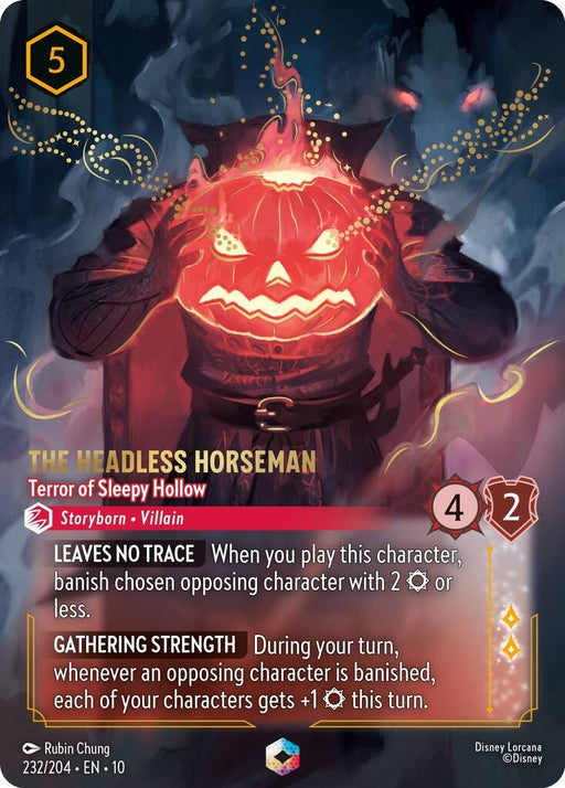 Image for The Headless Horseman - Terror of Sleepy Hollow (Enchanted) (232/204) (Holofoil) [Whispers in the Well] - Disney Lorcana