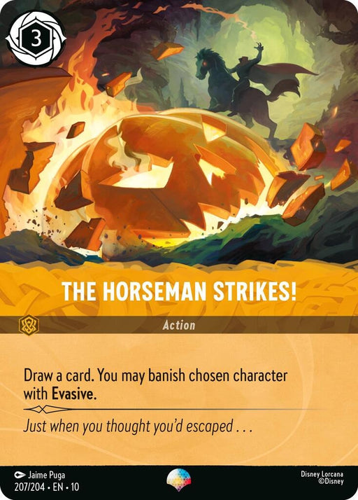 Image for The Horseman Strikes! (Epic) (207/204) (Holofoil) [Whispers in the Well] - Disney Lorcana