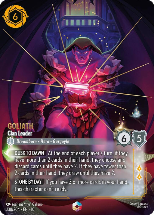 Image for Goliath - Clan Leader (Enchanted) (238/204) (Holofoil) [Whispers in the Well] - Disney Lorcana