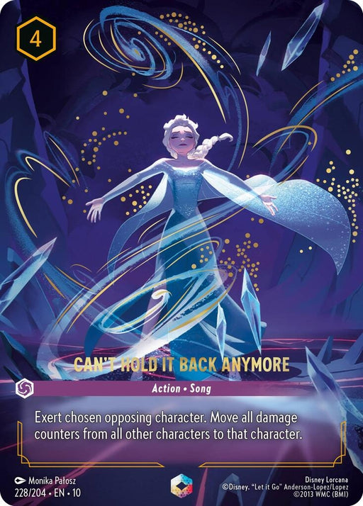 Image for Can't Hold It Back Anymore (Enchanted) (228/204) (Holofoil) [Whispers in the Well] - Disney Lorcana