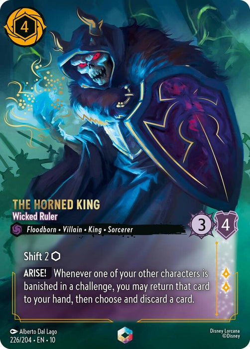 Image for The Horned King - Wicked Ruler (Enchanted) (226/204) (Holofoil) [Whispers in the Well] - Disney Lorcana