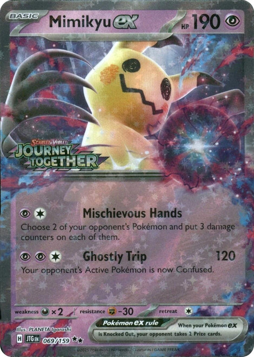 Image for Mimikyu ex (Journey Together Stamped) (069/159) (Holofoil) [Miscellaneous Cards & Products] - Pokemon