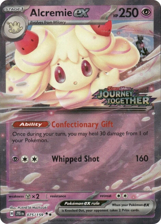 Image for Alcremie ex (Journey Together Stamped) (075/159) (Holofoil) [Miscellaneous Cards & Products] - Pokemon