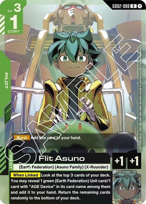 Image for Flit Asuno (GD02 Release Event) (GD02-088) (Holofoil) [Gundam Promotional Cards] - Gundam Card Game