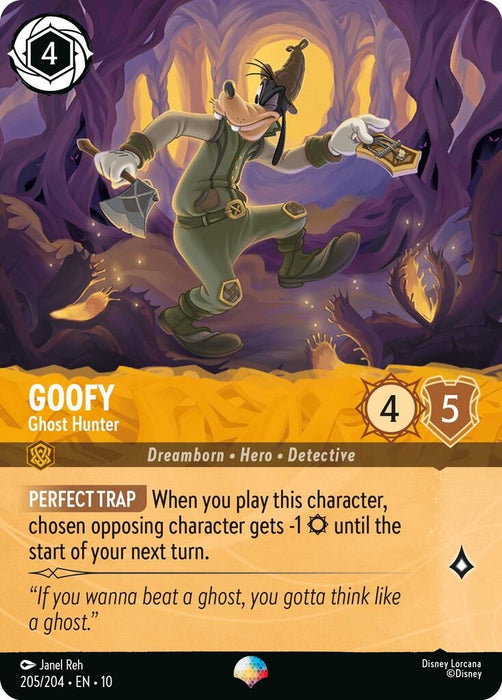 Image for Goofy - Ghost Hunter (Epic) (205/204) (Holofoil) [Whispers in the Well] - Disney Lorcana