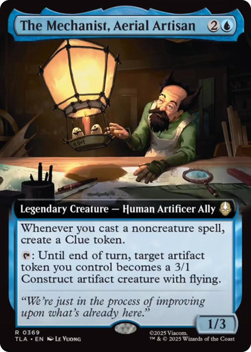 The Mechanist, Aerial Artisan (Extended Art) (369) (Foil) [Avatar: The Last Airbender]