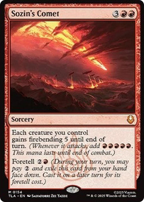 Image for Sozin's Comet (154) (Foil) [Avatar: The Last Airbender] - Magic: The Gathering