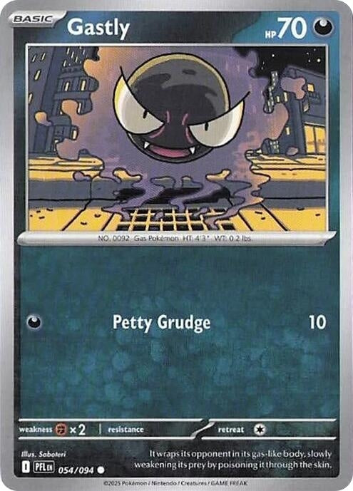 Image for Gastly (054/094) (Reverse Holofoil) [ME02: Phantasmal Flames] - Pokemon