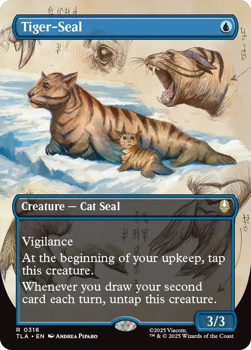 Image for Tiger-Seal (Borderless) (318) (Foil) [Avatar: The Last Airbender] - Magic: The Gathering