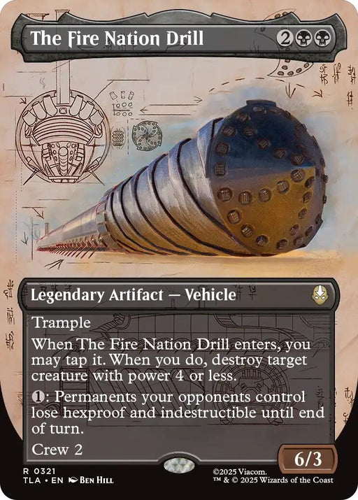 Image for The Fire Nation Drill (Borderless) (321) [Avatar: The Last Airbender] - Magic: The Gathering