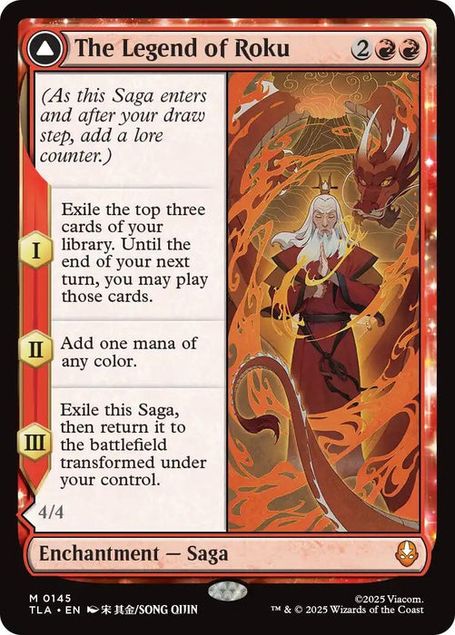Image for The Legend of Roku (145) (Foil) [Avatar: The Last Airbender] - Magic: The Gathering