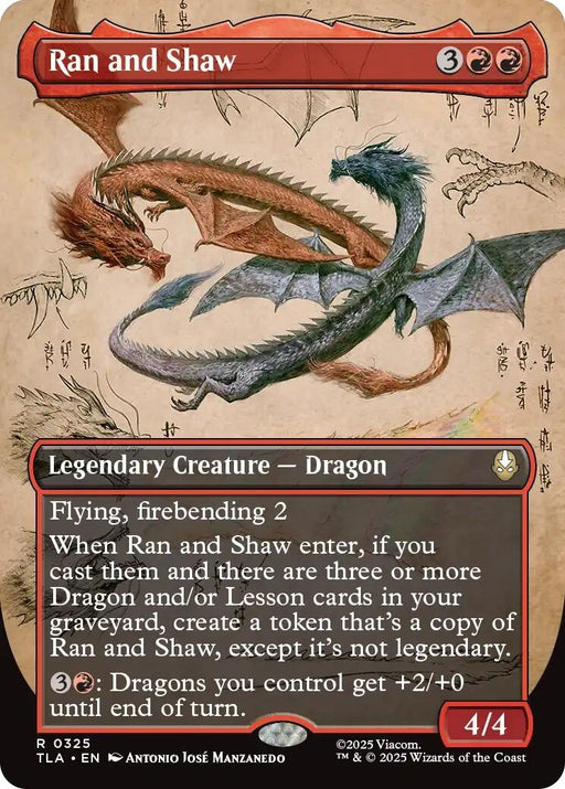 Image for Ran and Shaw (Borderless) (325) (Foil) [Avatar: The Last Airbender] - Magic: The Gathering