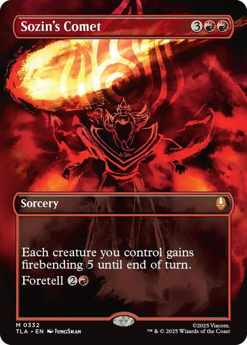 Image for Sozin's Comet (0332) (Borderless) (332) [Avatar: The Last Airbender] - Magic: The Gathering