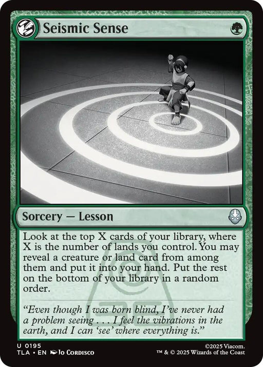 Image for Seismic Sense (195) (Foil) [Avatar: The Last Airbender] - Magic: The Gathering