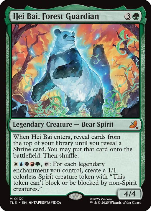 Image for Hei Bai, Forest Guardian (139) (Foil) [Avatar: The Last Airbender: Eternal-Legal] - Magic: The Gathering