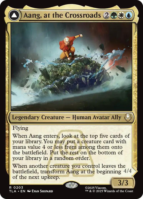 Image for Aang, at the Crossroads (203) (Foil) [Avatar: The Last Airbender] - Magic: The Gathering