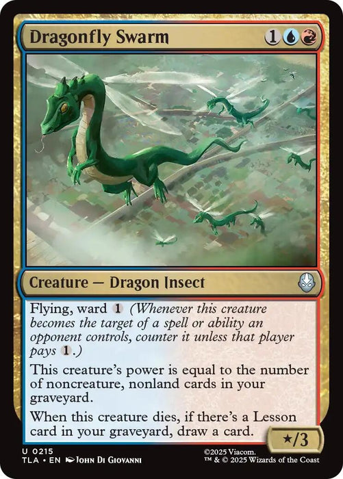 Image for Dragonfly Swarm (215) (Foil) [Avatar: The Last Airbender] - Magic: The Gathering
