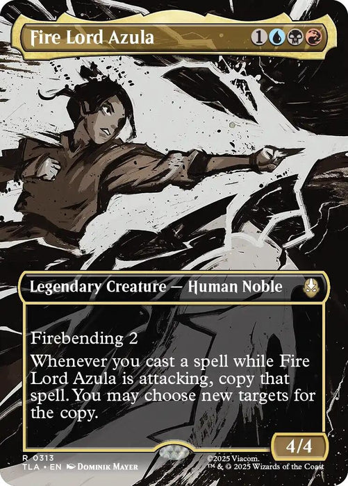 Fire Lord Azula (0313) (Borderless) (313) (Foil) [Avatar: The Last Airbender]